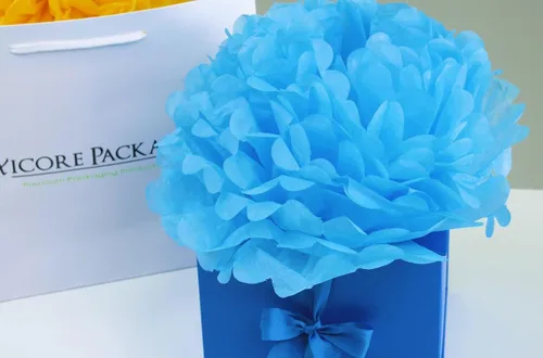 Vista 7 de Flexicore Packaging Papel de seda para envolver regalo Tamaño 15 x 20 pulgadas 100 hojas Papel de seda a granel sin ácidos (Amarillo)