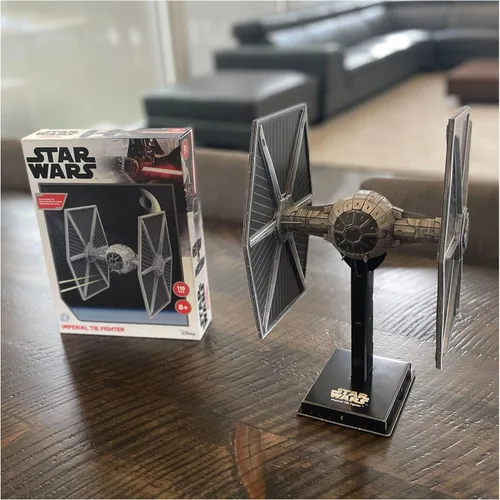 Vista 5 de Rompecabezas 4D - Star Wars: Tie Fighter/LN - Kit de modelo de papel 129 para adolescentes y adultos - A partir de 14 años