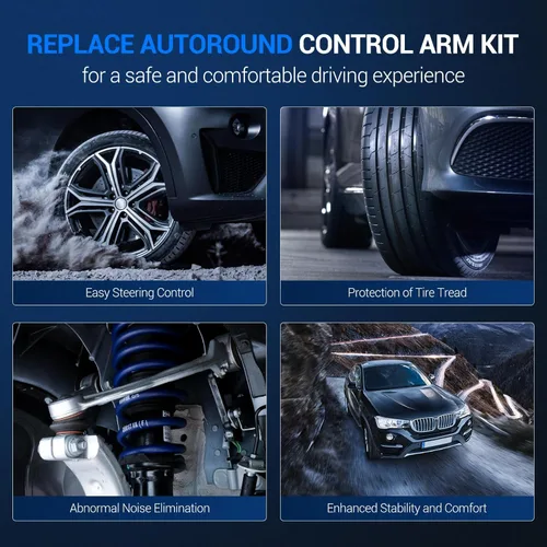 Vista 5 de Autoround Brazo de control superior delantero con rótula compatible con Chevy Trailblazer EXT SSR 02-09, GMC Envoy XL XUV, 04-07 Buick Rainier