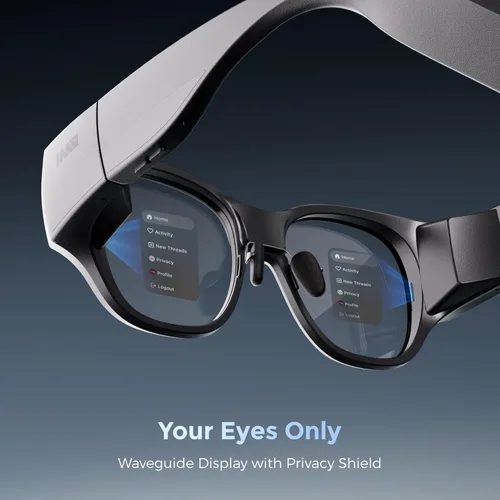 Vista 3 de inmo AIR3 - Lentes inteligentes AR con pantalla microOLED de 1080P, 36° FOV, pantalla virtual de 150 pulgadas, procesador incorporado, asistente