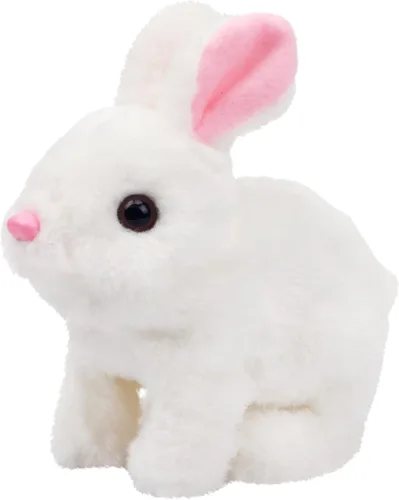 Vista 187 de Hopearl - Juguete de peluche electrónico interactivo de conejo con orejas LED, sonidos y movimientos; camina, se menea e ilumina las orejas, mueve