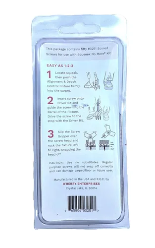 Vista 9 de O'BERRY Enterprises 3251 - Tornillo de repuesto para chirrido (50 unidades)