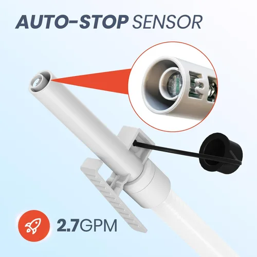 Vista 6 de Nitigo Bomba de transferencia de combustible eléctrica con sensor de parada automática, protección contra fugas, batería de litio de 72 pulgadas