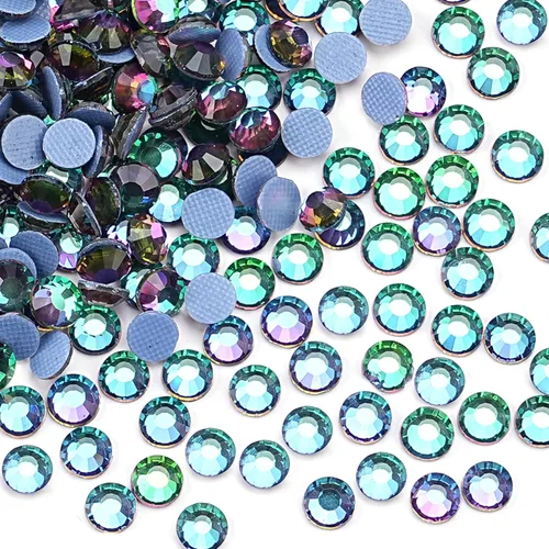 Vista 105 de Hot Fix - Diamantes de imitación de cristal con parte trasera plana, gemas de diamante de 0.189 in (20 ss, 1440 unidades, rojo)