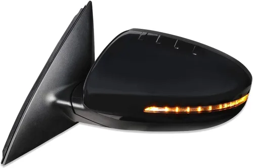 Auto Dynasty KI1320175 OE Style Powered+Heated+Turn Signal Driver/Espejo de puerta de vista lateral izquierda Compatible con Kia Optima 14-15