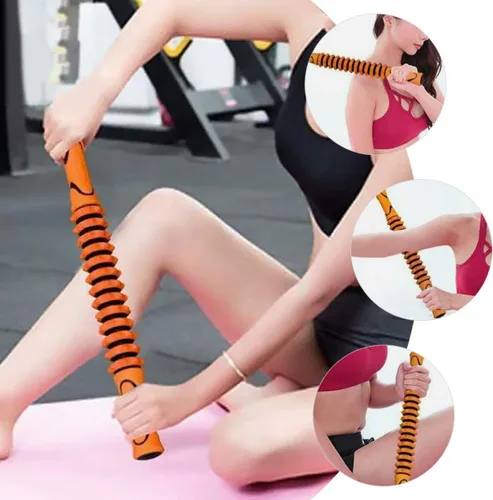 Vista 7 de Abaodam Cellulite Massage Stick Roller for Women Deep Tissue Body Massager Lightweight Yoga Massager Tool for Home Use and Muscle Relaxation