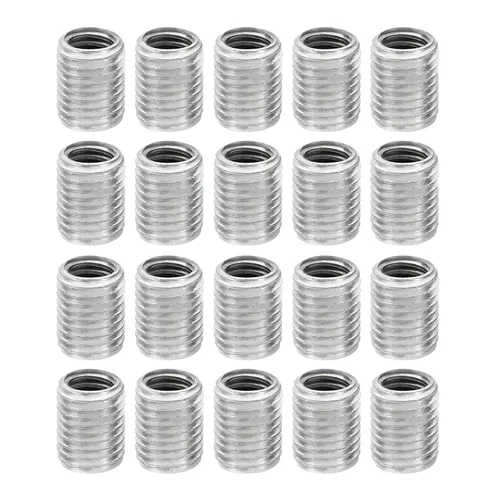 Vista 9 de PATIKIL Adaptadores de rosca M8x1mm a M6x1mm Manguito Reductor Tuerca Reductora, Paquete de 10 Tuerca de conversión de tornillo de 0.394 in