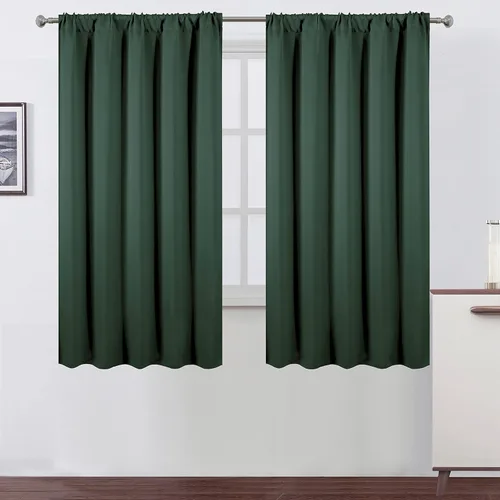 Vista 81 de LEMOMO Cortinas opacas grises, 52 x 84 pulgadas, juego de 2 paneles de cortinas opacas con aislamiento térmico para oscurecer la habitación