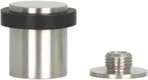 Vista 13 de Topes de puerta EVI Tope de puerta de acero inoxidable negro – Cierre de tornillo – Protector de goma – Tope de puerta de 0.94 x 0.83 pulgadas