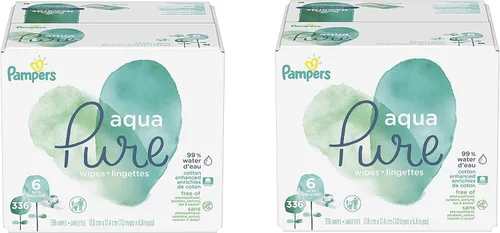 Vista 11 de pampers toallitas para bebé Aqua Pure 56 ct ANTIGUO