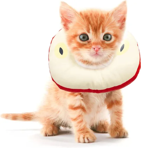 Conos para Gatitos Después de Cirugía 0-6 Meses, Collar de Cono para Gatito Extra Pequeño Suave para Evitar Lamido del Cuello, Collar Isabelino e