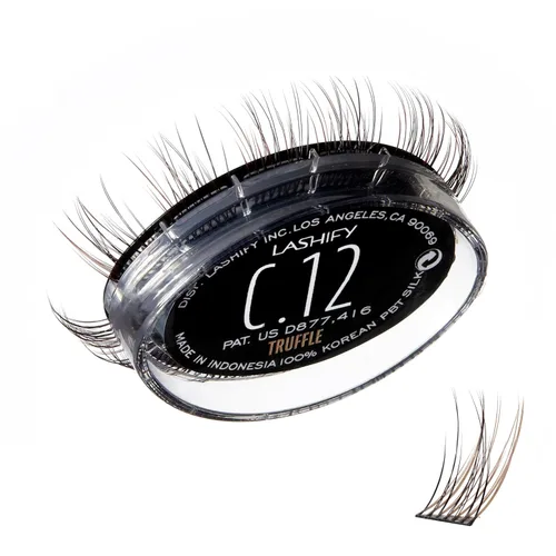 Vista 26 de Lashify Rizo de 0.472 in Gossamer extensiones de pestañas de repuesto, color ceniza, pestañas postizas para un aspecto natural