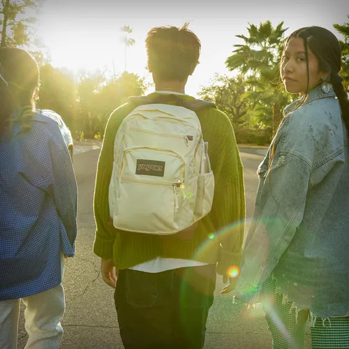 Vista 8 de JanSport Mochila Cool con funda para laptop de 15 pulgadas, mochila grande para computadora con 2 compartimentos, correas ergonómicas, Bewitched