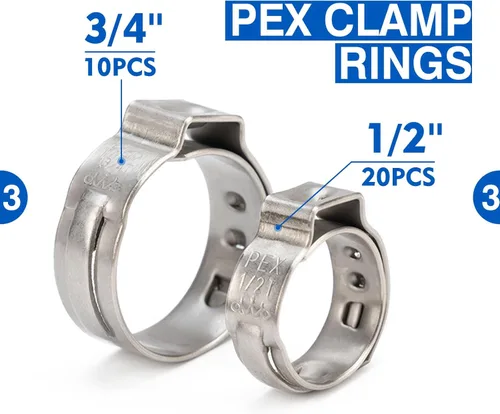 Vista 7 de iCrimp Herramienta de trinquete PEX con función de extracción para abrazadera de acero inoxidable de 3/8 pulgadas, 1/2 pulgadas, 3/4 pulgadas, 1