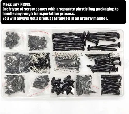 Vista 5 de Kit de tornillos de guitarra Vencetmat de acero inoxidable 304, piezas de luthier para Tele/Strat/SQ, interruptor, afinador, cabeza de máquina