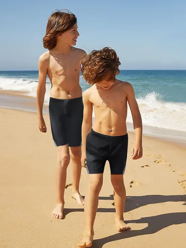 Vista 3 de KGKE Boys-Swim-Jammers Youth-Athletic Swimming-Shorts Quick-Dry - with Drawstring Kids Soft Swimsuits UPF 50+