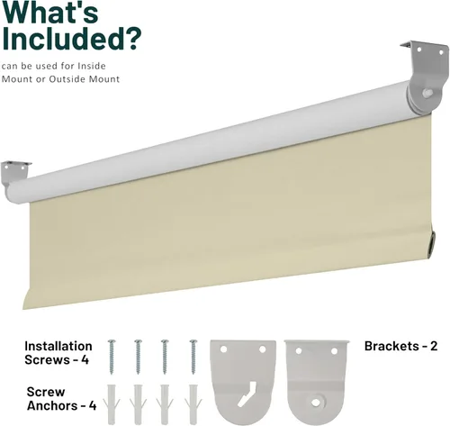Vista 7 de CHICOLOGY Persianas enrollables opacas personalizadas, sin cordón, para el hogar, tratamientos de ventana, persianas de puerta, persianas opacas