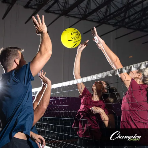 Vista 4 de Champion Sports Training Volleyball, Indoor and Outdoor, with Soft, Hand-Sewn Nylon Panels - Multiple Styles