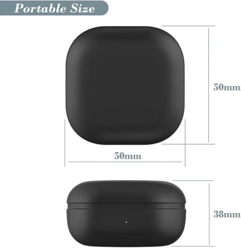 Vista 7 de Funda de carga para Galaxy Buds 2 SM-R177, funda de cargador de repuesto con cable USB C para auriculares Samsung Galaxy Buds 2