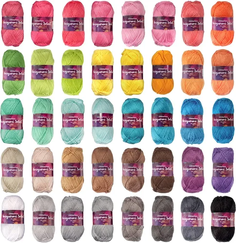 Vista 15 de JubileeYarn Amigurumi Select - Hilo de acrílico para bebé - Surtido de inspiración 83-4 madejas
