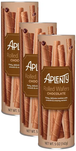 Vista 10 de Aplenty, Obleas enrolladas de chocolate, 5 onzas