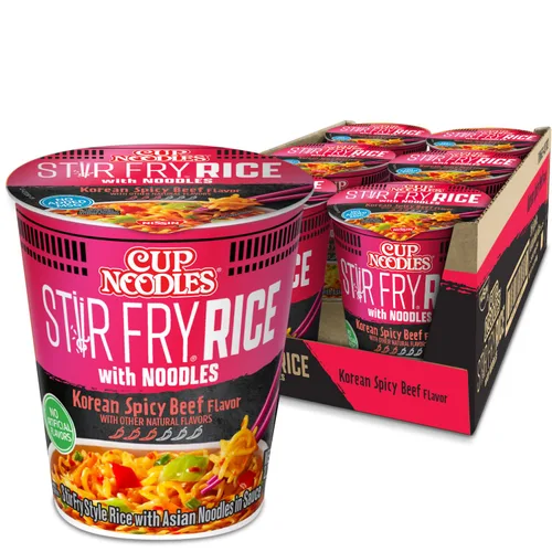 Vista 10 de Nissin Cup Noodles Ramen Noodle Soup, Pollo, Taza de papel apta para microondas, 2.25 onzas (paquete de 12)