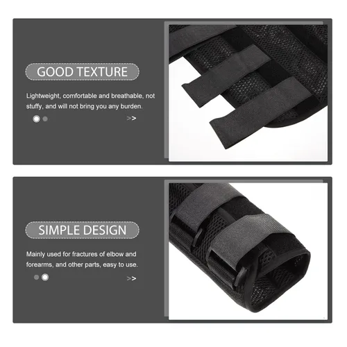 Vista 8 de Elbow Brace Splint for Sports Adjustable Cubital Tunnel Support Brace Breathable Elbow Protector for Daily Use and Sleeping, Medium