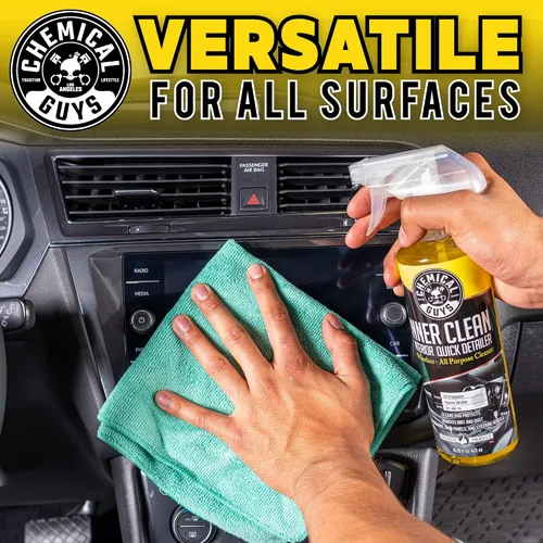 Vista 8 de Chemical Guys SPI_663_16 InnerClean Detallador y protector rápido de interiores (16 fl oz/473 ml), amarillo