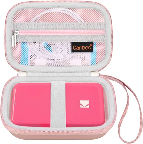 Canboc Estuche de transporte para KODAK Step/Kodak Step Slim - Mini impresora de fotos móvil, bolsillo de malla con cremallera para papel