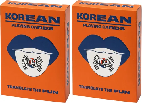 Vista 8 de Cartas coreanas Lingo Tarjetas de viaje Aprende vocabulario coreano de una manera divertida y fácil 52 traducciones esenciales