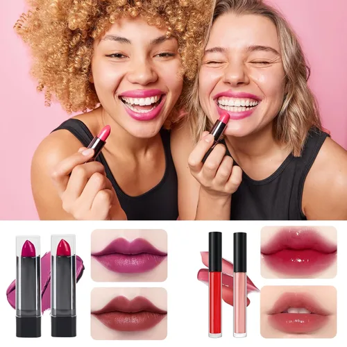 Vista 3 de Kit de maquillaje para niñas adolescentes, juego completo de cosméticos con paleta de sombras de ojos, lápiz labial, rubor, brillo de labios