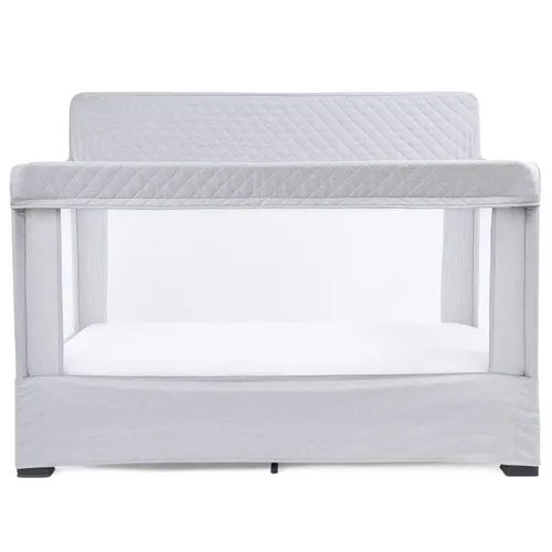 Vista 12 de Cuna de tamaño completo Baby Delight Lunaire Cuna transpirable de malla para bebé Cama de bebé con ensamblaje sin herramientas Tweed