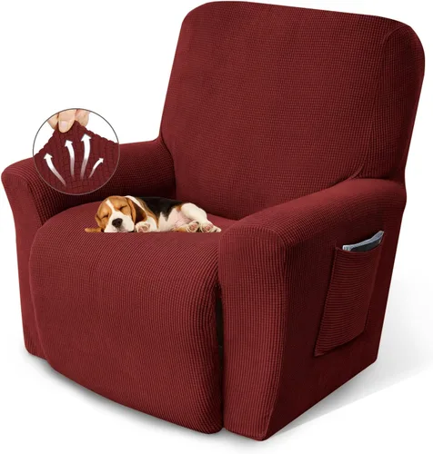 Vista 11 de KEKUOU Fundas para sillón reclinable, fundas para sillón reclinable Lazy Boy, fundas elásticas para sofá, 1 pieza de protector de muebles con parte