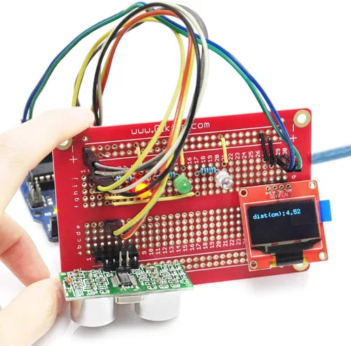 Vista 5 de Gikfun Solder-able Breadboard Gold Plated Finish Proto Board PCB DIY Kit para Arduino (Paquete de 5PCS) GK1007