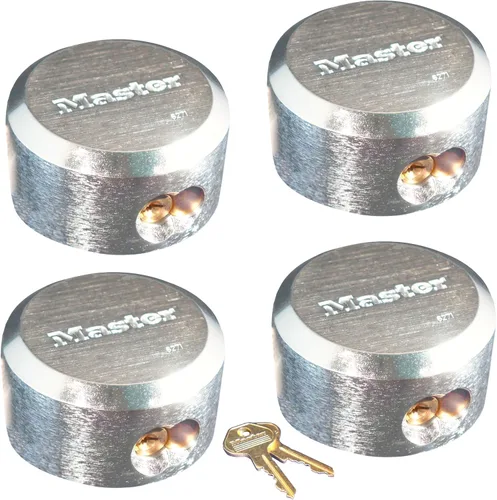 Vista 3 de Keyed Alike 6271NKA-2 candado maestro con grillete oculto, candados resistentes a los golpes