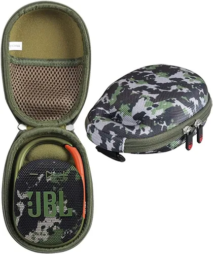 Vista 10 de Hermitshell Funda de viaje para altavoz Bluetooth inalámbrico JBL Clip 3 portátil impermeable (Negro)