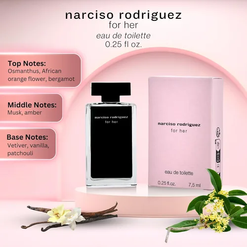 Vista 3 de Narcisco Rodríguez for Her Eau De Toilette - 0.25 Fl Oz (7.5 Ml)