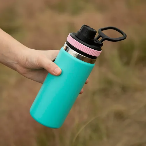 Vista 3 de Lid for Hydro Flask Wide Mouth, 2-in-1 Straw Lid and Spout Lid for Hydro Flask 12 16 20 32 40 OZ Wide Mouth Water Bottle, Chug Cap Replacement