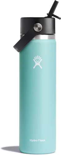 Vista 42 de Hydro Flask de boca ancha con tapa Flex de pajita de 24 onzas Agave