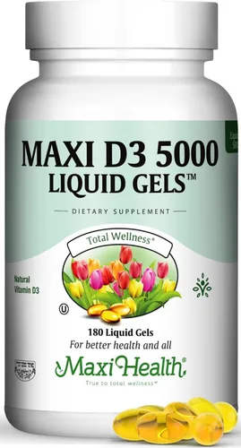 Vista 9 de Suplemento dietético de vitamina D3 de 5000 UI - Fácil de tragar - Inodoro e insípido - Apoya la absorción de calcio, la salud inmunológica