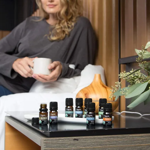 Vista 5 de Cliganic Aceite de ricino orgánico con el mejor juego de 6 aceites esenciales