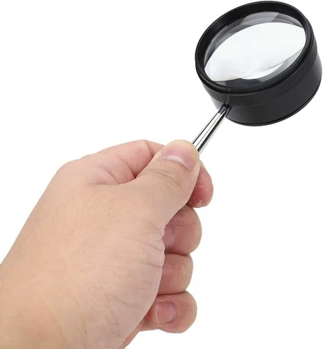 Vista 5 de Lupa óptica de mano 35X lente de lupa ligera Set para lectura de identificación de joyas