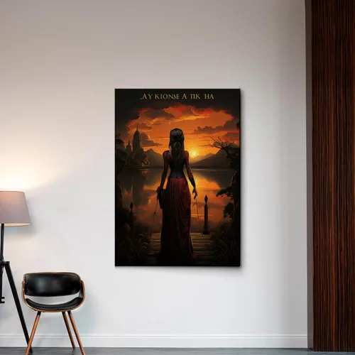 Vista 5 de Yoga Wall Art, Canvas Prints Yoga Meditation Studio Room Decorations Tie Dye Hippie Psychedelic Poster with Frame Meditating Peace Wall Art Hanging