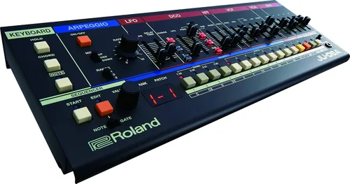 Vista 3 de Roland Módulo de sonido JU-06A con 8 parches + 8 bancos y cable MID-315BK de 5 pines DIN a 5 pines MIDI DIN de 5 pines, 15 pies