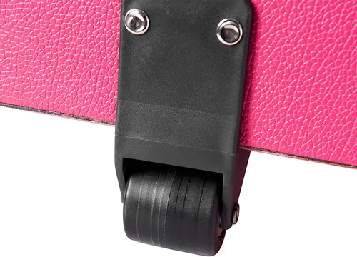 Vista 3 de DormCo Texture® Brand - Baúl con ruedas - Rosa cereza - Grande