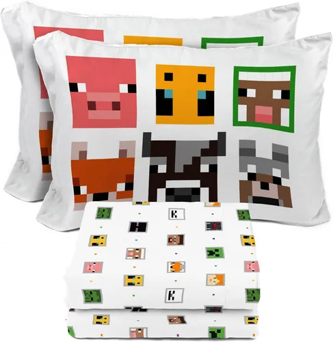 Vista 37 de Juego de sábanas para niños Sunny Side Up incluye sábanas y funda de almohada - 100% ropa de cama de microfibra y decoración para la habitación