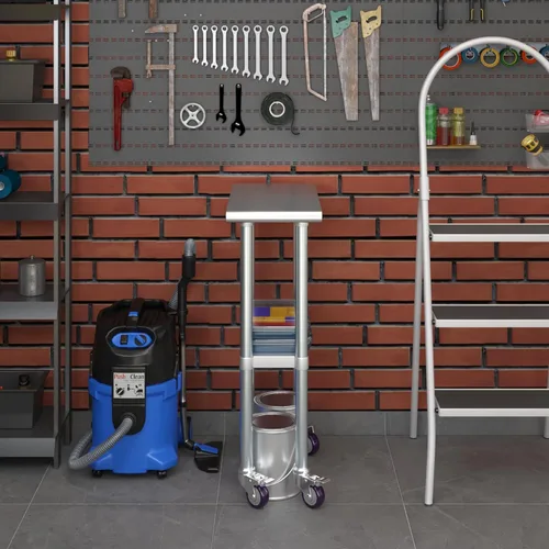 Vista 8 de Mesa de trabajo de acero inoxidable AmGood