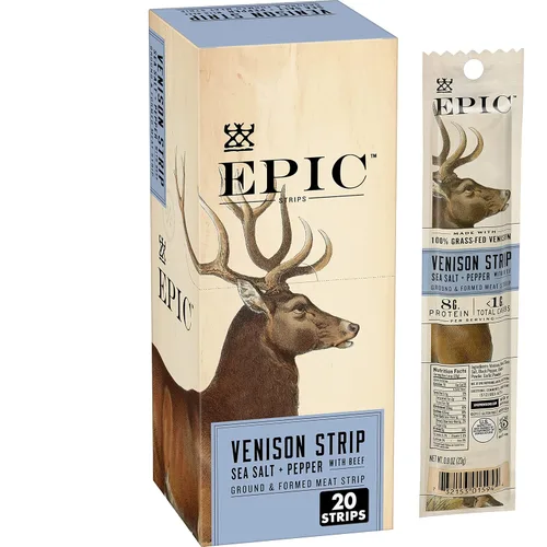 Vista 12 de EPIC Tiras de aperitivos, carne de res Wagyu, alimentada con pasto y apta para paleo, 0.8 onzas, 10