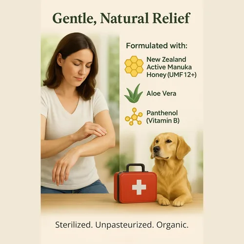 Vista 3 de Pomada de Manuka con Miel - Ungüento de Miel de Manuka con Aloe, UMF 12+, 80g