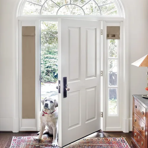 Vista 42 de Pony Dance Cortinas de puerta de luz lateral para puerta delantera, persianas opacas con aislamiento térmico para puerta francesa, privacidad